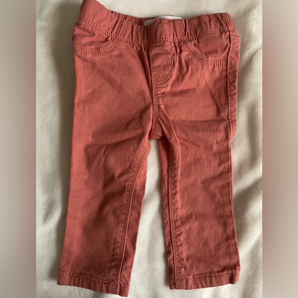 Old Navy Toddler Girl Salmon Pink Jeans Jegging Size 12-18months